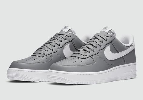 A Clean Nike Air Force 1 Low Wolf Grey Appears Grey Nikes, Air Force 1 Low, Up Shoes, Nike Cortez Sneaker, Air Force 1, Nike Air Force Sneaker, Nike Air Force, Paris Fashion, Streetwear Fashion