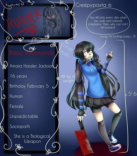 Creepypasta Girls, Kill Ants, Creepypasta Oc, Manga Clothes, Best Anime Drawings, Mary Sue, Creepypasta Characters, Comic Art Girls, White Eyes