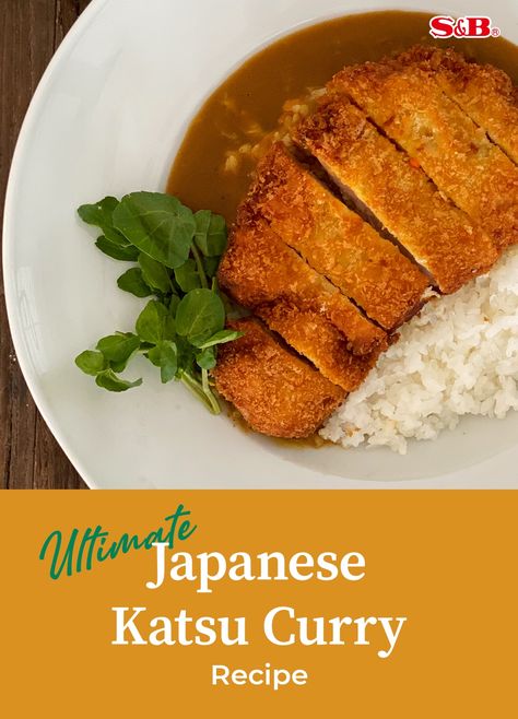 Click this link to find out how to make a delicious katsu curry recipe for a quick and easy meal! Follow S&B for more delicious curry recipes! S&B - S&B Foods - SB foods - sbfoodstyle - golden curry - curry sauce - curry recipes - golden curry recipe - golden curry sauce mix recipes - katsu recipe - katsu curry recipe - easy katsu recipe - katsu curry aesthetic Chicken Katsu Curry Recipe, Homemade Japanese Curry, Curry Katsu, Katsu Curry Recipe, Japanese Chicken Curry, Creamy Curry Sauce, Katsu Curry Recipes, Chicken Paprika, Fried Chicken Thighs