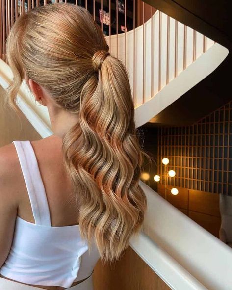 Beautiful Ponytail Hairstyles, Beautiful Ponytail, Simple Braids, Best Haircuts For Women, Haircuts 2022, Low Ponytail Hairstyles, Honey Blonde Hair Color, Women Haircuts, Slicked Back Ponytail