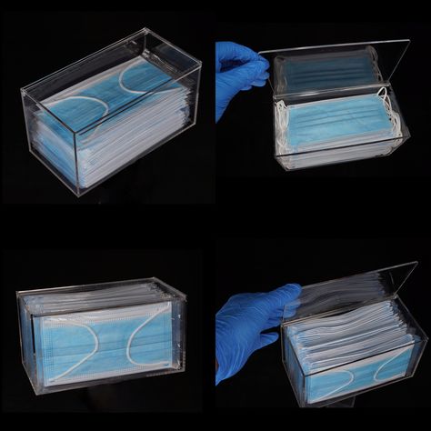 SEANADO Face Mask Dispenser Box Acrylic Gloves Holder Hygiene Station with Lid for Disposable Emesis Bag, Shoe Cover and Hairnet，Tabletop Holder - Walmart.com Shoe Cover, Shoe Covers, Face Mask, Table Top, Gloves, Mask