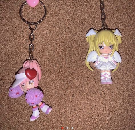 Silly Gifts, Doll Keychain, Tokyo Mew Mew, Pastel Grunge, Shugo Chara, Anime Figurines, Cute Keychain, Hand Art, Cute Toys