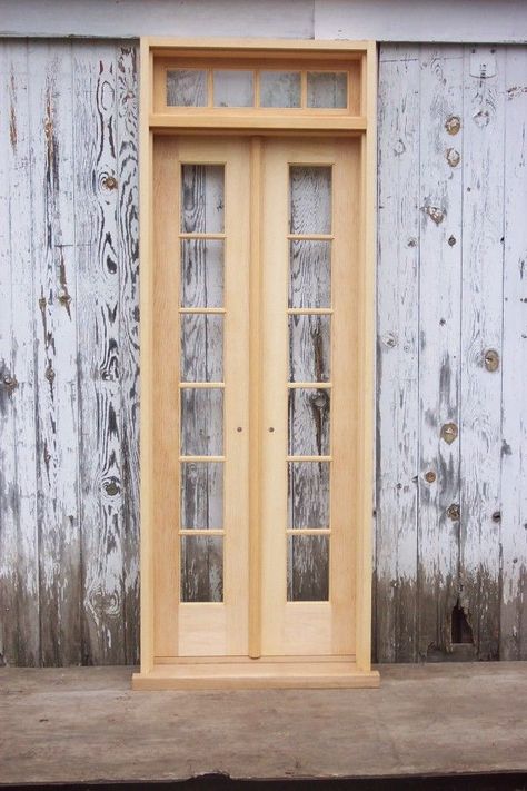 Narrow French Doors Interior, Narrow French Doors, Narrow Interior, French Doors With Transom, French Door Interior, French Doors Bedroom, Double Door Entryway, Double Door Entrance, Folding Glass Doors