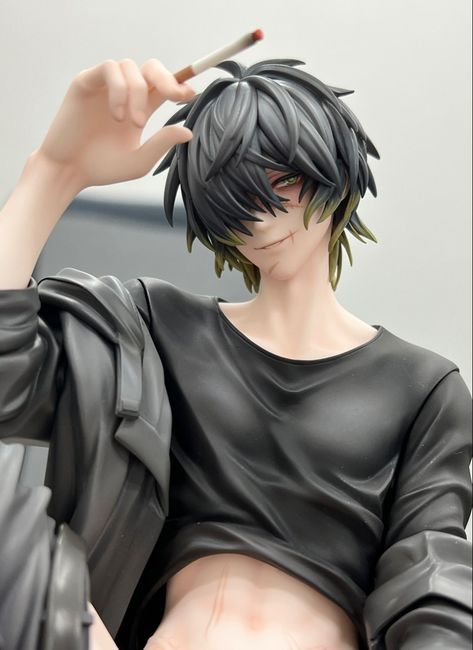 Slow Damage Towa, Towa Slow Damage, Slow Damage, A Man, Statue, Hair, Black, Figurine