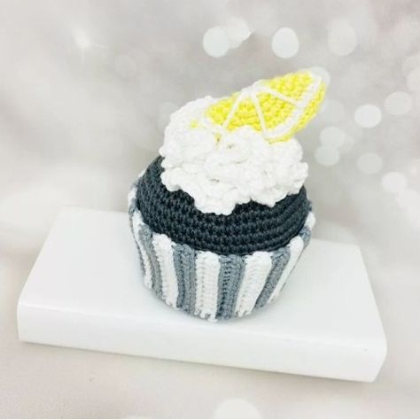 Crochet Cupcake Amigurumi Pattern Crochet Whipped Cream Free Pattern, Crochet Cupcake Pattern Free, Crochet Whipped Cream, Crochet Cupcake Pattern, Cupcake Pattern, Pattern Free Amigurumi, Crochet Cupcake, Crocheted Jellyfish, Cuddly Teddy Bear