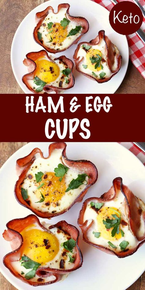 Breakfast Ideas Ham And Egg, Bariatric Egg Recipes, Yummy Healthy Breakfast Ideas, Eggs Cups Breakfast Healthy, Low Carb Egg Cups, Ham And Egg Breakfast Cups, Ham Cups With Eggs, Egg And Ham Cups, Ham And Egg Muffin Cups