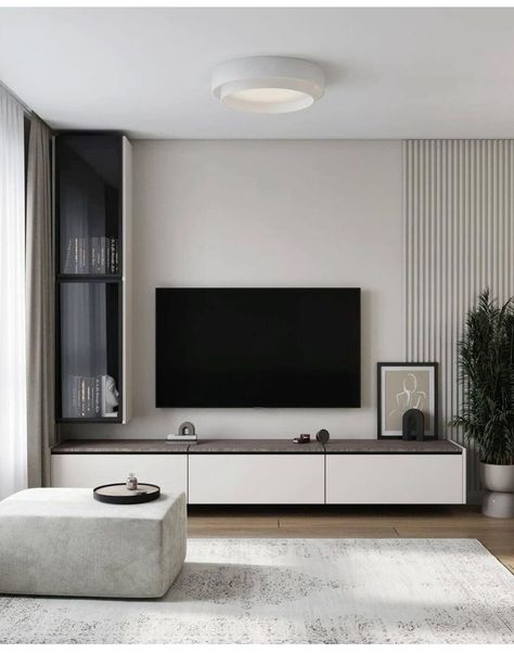 Tv Wall Design Modern Tv Rooms, Living Room Colour Ideas, Room Colour Ideas, Living Room Colour, Vibrant Living Room, Living Room Wall Units, Latest Living Room Designs, Room Decor Living Room, Home Hall Design