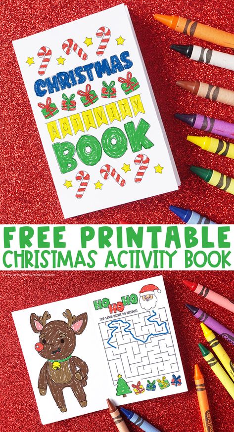 Christmas Printables Free Kids, Free Christmas Activities, Christmas Activities For School, Christmas Printable Activities, Christmas Maze, December Ideas, Calendar Advent, Christmas Books For Kids, Christmas Activity Book