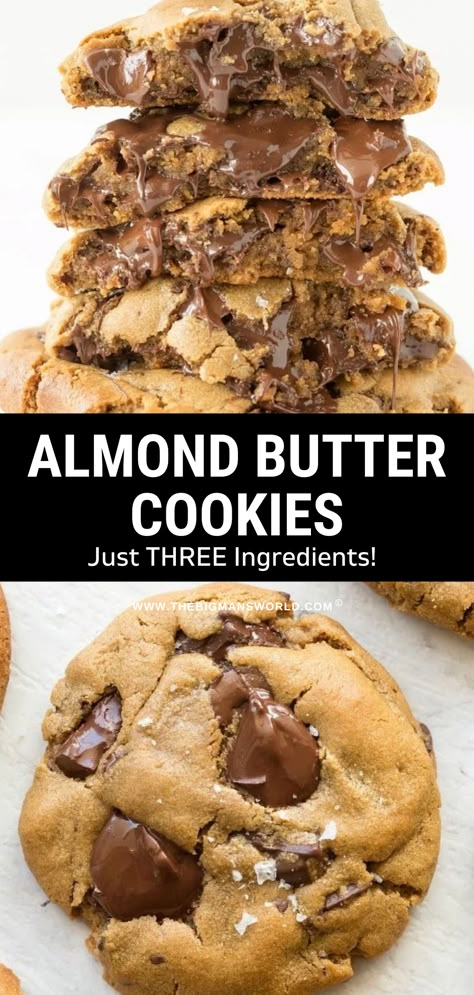 Almond Butter Powder Recipes, Powdered Almond Butter Recipes, Things To Eat With Almond Butter, What To Do With Almond Butter, 3 Ingredient Almond Cookies, Almond Butter Ideas, Healthy Almond Butter Cookies, Keto Almond Butter Recipes, Things To Make With Almond Butter