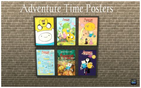 Adventure Time Posters – Sims 4 Adventure Time Poster, Sims 4 Blog, Sims 4 Bedroom, Sims 4 Children, The Sims 4 Download, Sims 4 Cc Furniture, Sims 4 Houses, Ts4 Cc, Cc Finds