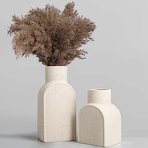 Elevate your home decor with these stunning white ceramic vases featuring unique matte design. The modern and minimalist style adds a touch of elegance to any space, making them a must-have addition to your home decor collection. Wedding Dinner Table, Nordic Vase, Boho Vase, Minimalism Style, Nordic Minimalism, Home Decor Sets, White Ceramic Vases, Handmade Vase, Boho Modern