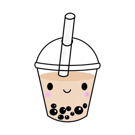 Boba Milk Tea, Boba Milk, Bubble Tea, Cute Kawaii, Milk Tea, Tea Lover, Milk, Tea, Kawaii