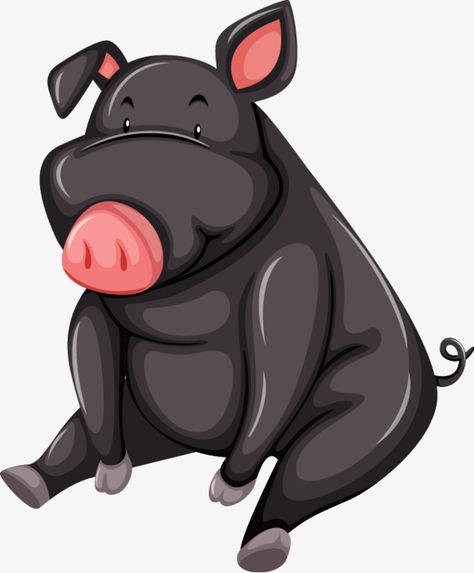 cartoon clipart,pig clipart,Black painted,Q Edition Black,Cute Black,Big Black,cartoon vector,pig vector,Vector clipart Pig Sitting, Pig Clipart, Pig Png, Animal Background, Black Pig, Paint Vector, Cartoon Clipart, Pig Cartoon, Animal Cartoon