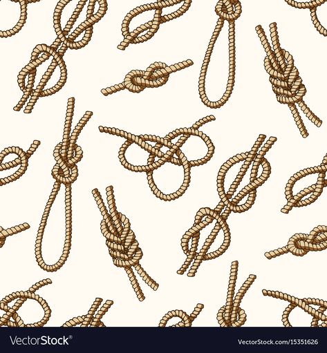 Boat Knots, Background Sea, Mermaid Tattoo Designs, Types Of Knots, Loop Knot, Decorative Knots, Nautical Knots, Overhand Knot, Sea Boat