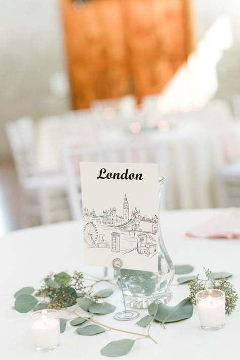 Travel Themed Wedding Ideas, Themed Wedding Ideas, Travel Inspired Wedding, Travel Themed Wedding, Wedding Table Themes, Wedding Favor Table, Creative Wedding Favors, Inexpensive Wedding Favors, Simple Wedding Centerpieces