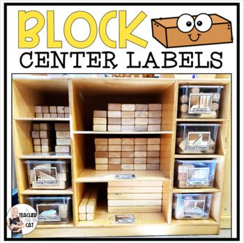 Block Center Preschool, Center Management, Organization Labels, Blocks Preschool, Center Organization, Block Center, Center Labels, Organizing Labels, Labels Printables Free