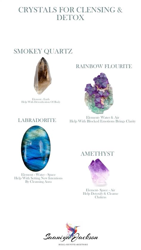 crystals for cleansing and detox #healingcrystals #saaniyajackson #cleansing #nature #gems Crystals For Cleansing, Crystal Cleanse, Calm Place, Chakra Healing Crystals, Cleansing Crystals, Spirituality Posters, Spiritual Crystals, Spirituality Book, Crystal Healing Stones