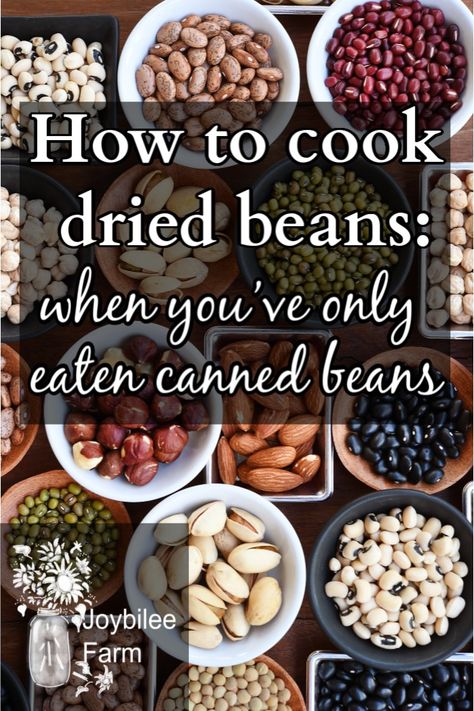 How to cook dried beans, when you’ve only eaten canned beans | Cook Dried Beans, How To Make Beans, Dry Beans Recipe, Beans In Crockpot, Cooking From Scratch, Homemade Beans, Fried Beans, Cooking Dried Beans, Dry Beans