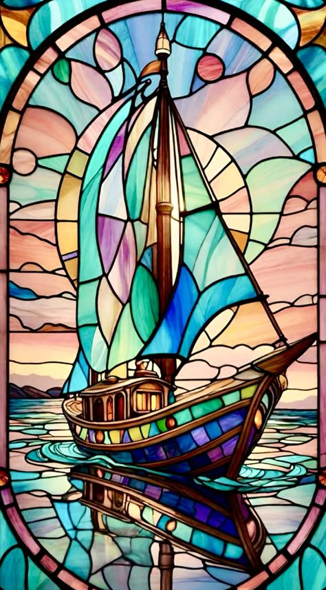 Stained Glass Tattoo, Disney Stained Glass, Diy Stained Glass Window, Stain Glass Window Art, Painted Glass Vases, Glass Painting Designs, Glass Window Art, Wall Painting Decor, Glass Art Projects