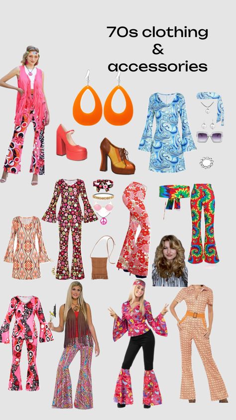 Outfit Ideas 70s, Disco Outfit Ideas 70s, Disco Outfit Ideas, 70s Disco Party Outfit, 70s Disco Costume, Disco Party Outfit, 70’s Outfit, 70s Disco Party, Kawaii Clothes Goth