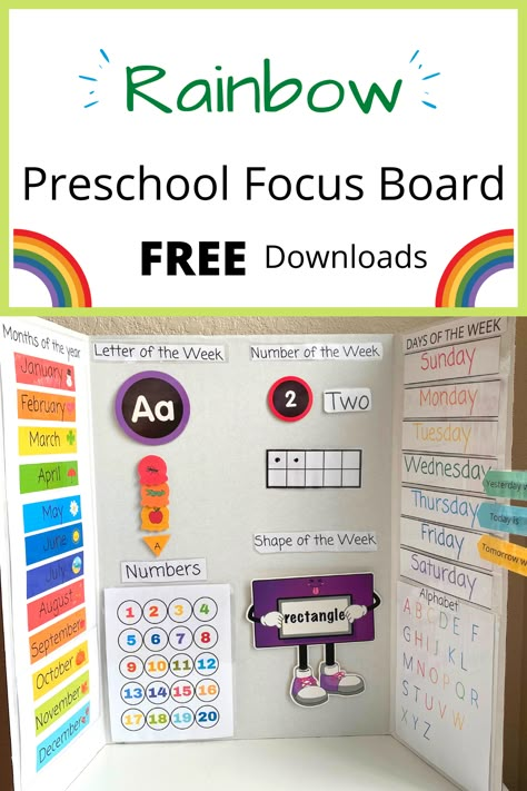 Learning Wall For Kindergarten At Home, Diy Preschool Learning Board, Daycare Circle Time Board, Classroom Circle Time Board, Preschool Homeschool Board, Circle Time Homeschool Preschool, Focus Board Classroom Preschool, At Home Circle Time, Daycare Learning Centers