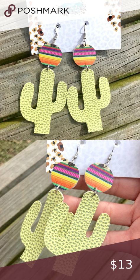 Cricket Earring Ideas, Serape Earrings, Cricut Leather Projects, Bee Blossom, Cricut Leather Earrings, Faux Leather Ideas, Yellow Lighting, Desert Queen, Cricut Leather