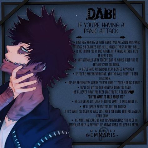 Dabi When Your On Your Period, Dabi Head Cannons, Soft Dabi Headcannons, Dabi As Boyfriend, Dabi Imagine Scenarios, Dabi Scenarios, If Anime Characters Were Your Boyfriends, Dabi X Yn Headcanons, Dabi Boyfriend