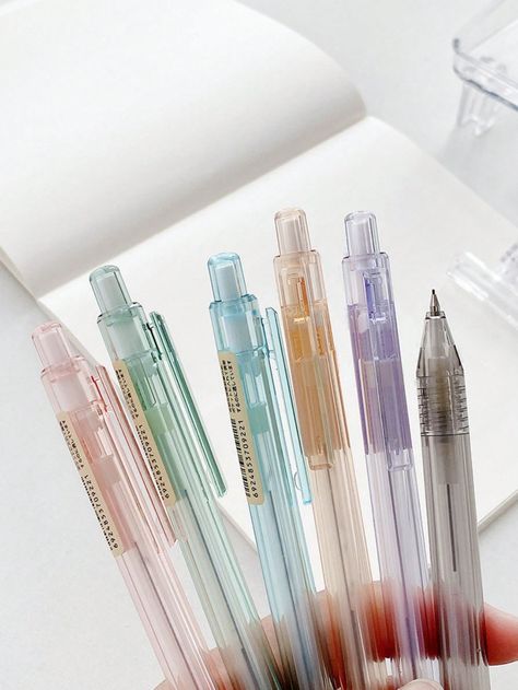 1pc 0.5mm Jelly Color Semi-Transparent Mechanical Pencil Multicolor    PP     Writing & Correction Supplies, size features are:Bust: ,Length: ,Sleeve Length: Kawaii Mechanical Pencils, Kawaii School Supplies Kawaii Pen Shop, Cute Led Pencils, Led Pencils Aesthetic, Cute Pens And Pencils, Cool Mechanical Pencils, Cute Pencils For School, Asthetic Stationary Items, School Supplies Pens & Pencils