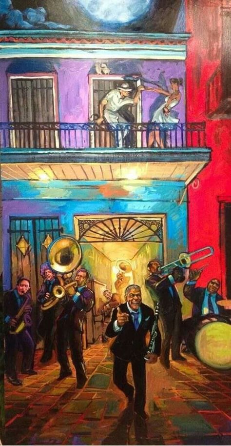 Jazz Music Art, Fest Poster, Jazz Painting, Arte Jazz, New Orleans Art, Louisiana Art, Jazz Poster, Jazz Art, Jazz Fest