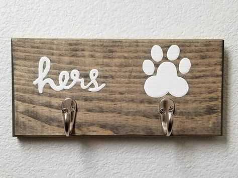 Leash Hanger, Weathered Grey Stain, Dog Corner, Gray Stain, Woodworking Business, Mom's Birthday, Leash Holder, Henderson Nv, Grey Stain