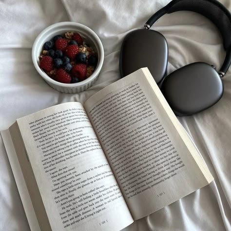 Headphones, Fruit, Bed, Books, White, Instagram