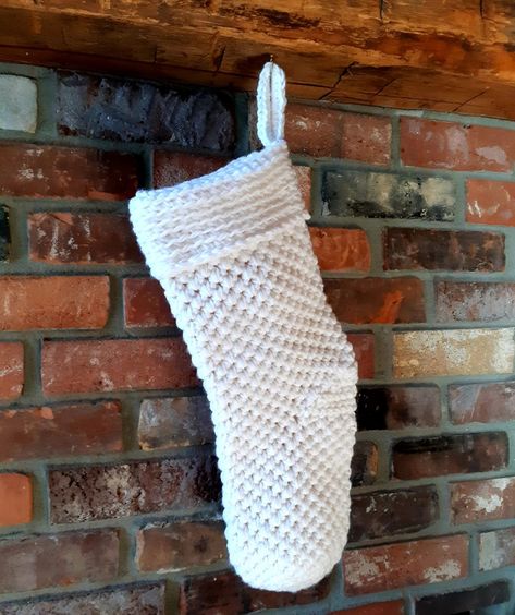 Jumbo Christmas Stocking, Christmas Stocking Pattern Free, Stocking Pattern Free, Jumbo Crochet, Crochet Stocking, Crochet Xmas, Extra Yarn, Holiday Goodies, Christmas Stocking Pattern