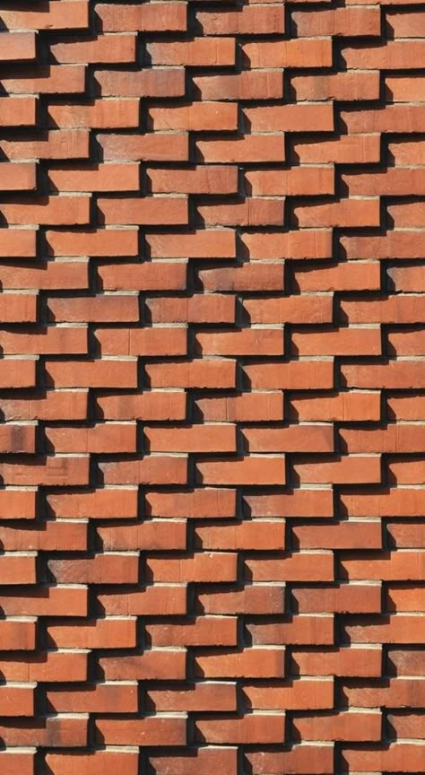 Brick Work Ideas, Brick Facade House, Brick Work Design, Brick Facade Design, Bricks Facade, Facade Texture, Brick Wall Design, Brick House Designs, Brick Bonds