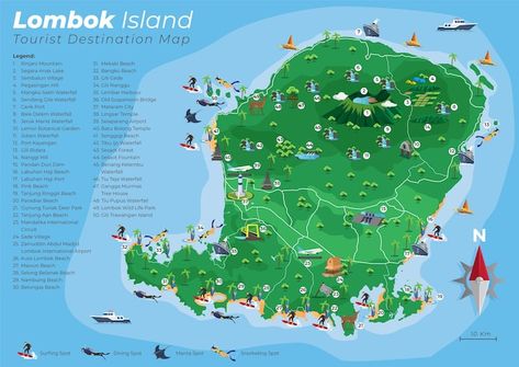 Backpacking Indonesia, Bali Map, Bali Bucket List, Lombok Island, Bali Lombok, Tourist Map, Bali Island, Island Map, Asia Destinations