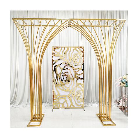 New Style Backdrops For Wedding Party Event Decoration Gold Metal Arch Panel Backgrounds Wedding Props centerpieces for wedding https://m.alibaba.com/product/1600770449188/New-Style-Backdrops-For-Wedding-Party.html?__sceneInfo={"cacheTime":"1800000","type":"appDetailShare"} Entrance Backdrop, Event Entrance Arch, Backdrops For Wedding, Backgrounds Wedding, Frame Backdrop, Arch Background, Centerpieces For Wedding, Event Entrance, Arch Frame