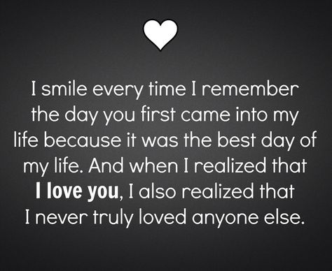 The first day you came into my life Lesbian Love Quotes, One Word Instagram Captions, Innocent Love, Family Over Everything, Remember Day, Over Love, I Love You Pictures, I Love You Quotes, Positive Notes