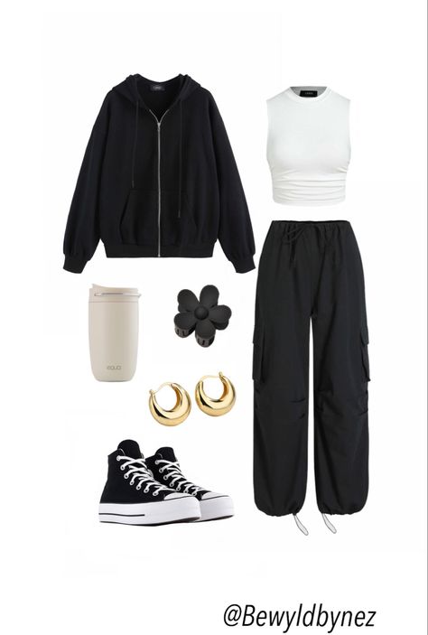 Comfy Gym Fits, Comfy Simple Outfits, Preppy Tomboy Outfits, Comfy Black Outfits, Simple College Outfits, Dance Contemporary, Casual Comfy Outfit, Dance Style Outfits, Class Outfits