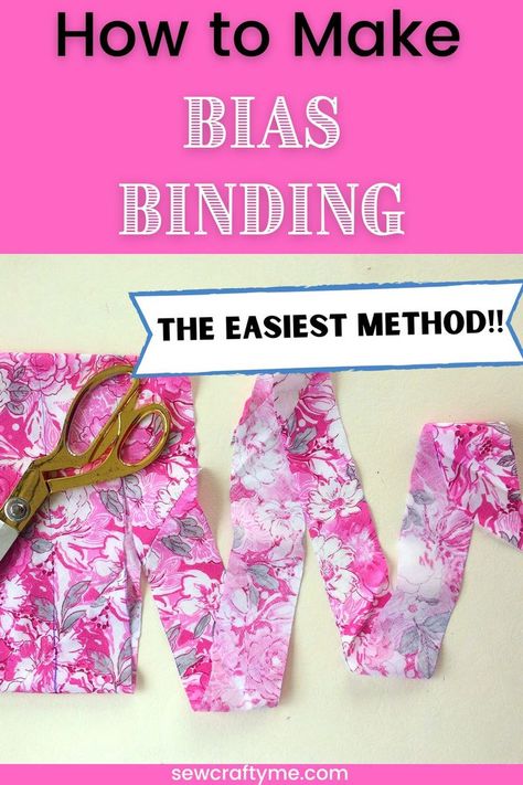 Sew Bias Binding, Bias Tape Diy, Make Bias Binding, Bias Tape Tutorial, Bias Tape Binding, Quilt Binding Tutorial, Make Bias Tape, Quilt Techniques, Bias Tape Maker