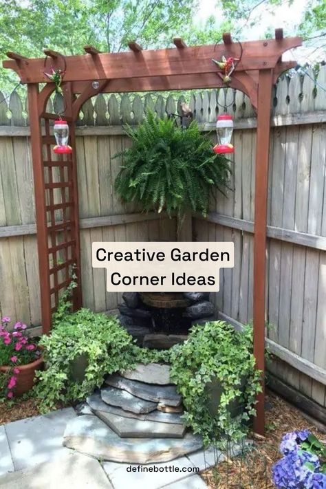 Chill Out Corner, Garden Ideas Balcony, Corner Landscaping, Corner Garden Ideas, Chill Out, Front Garden Design, Corner Garden, Garden Wallpaper, Garden Yard Ideas