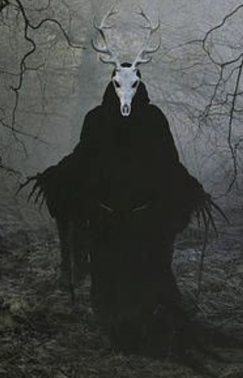 Cambion Art, Wendigo Costume, I Go Back To Black, Spirit Costume, Dark Witch, Forest Spirit, Occult Art, Art Winter, Witch Aesthetic