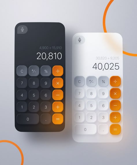 Calculator Design, Fluent Design, Ui Design Patterns, Gui Design, App Interface Design, Ux Design Inspiration, Mobile Ui Design, App Design Inspiration, Application Design