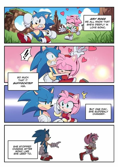 Sonic Fan Comics, Sonic And Amy Fanart, Sonic And Amy Comics, Sonic X Amy Fanart, Sonamy Fanart, Amy And Sonic, Amy X Sonic, Sonamy Comics, Sonamy Comic