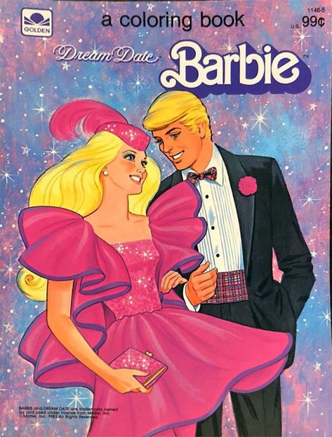 Barbie Coloring Books | Coloring Books at Retro Reprints - The world's largest coloring book archive! Barbie Comic, Barbie Retro Poster, Vintage Barbie Drawing, Barbie Illustration 90s, 1960s Barbie Illustration, Vintage Barbie Coloring Book, Barbie 80s, Vintage Coloring Books, Barbie Books