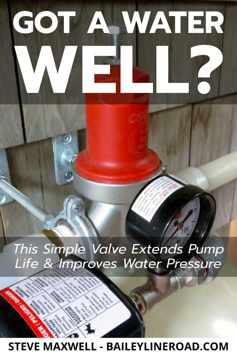 Well Pressure Tank, Well Water System, Water Pump System, Bbq Shed, Water Survival, Water Storage Tanks, Plumbing Installation, Diy Plumbing, Plumbing Repair