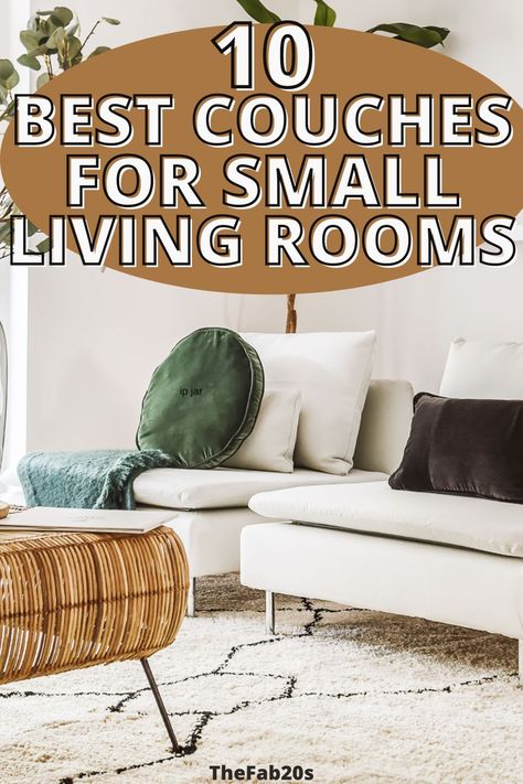 Small Living Couch Ideas, Small Comfy Sofas, Seating Options For Small Living Room, Apartment Living Room Couch Ideas, Alternatives To Couches, Compact Living Room Ideas Small Houses, Couch For Small Apartment, Best Couch For Small Living Room, Tiny Sofa Small Spaces