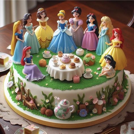 @erlitakrist Cake Designs Princess, Doll Cake Designs, Disney Princess Birthday Cakes, Baby Shower Cake Designs, Birthday Cake Decorating Ideas, Realistic Cakes, Disney Princess Cake, Buttercream Cake Decorating, Princess Birthday Cake