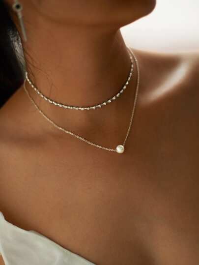 Homecoming Jewelry, Rhinestone Choker Necklace, Diamond Choker, Prom Jewelry, Rhinestone Choker, Faux Pearl Necklace, A Necklace, Pearl Pendant Necklace, Girly Jewelry