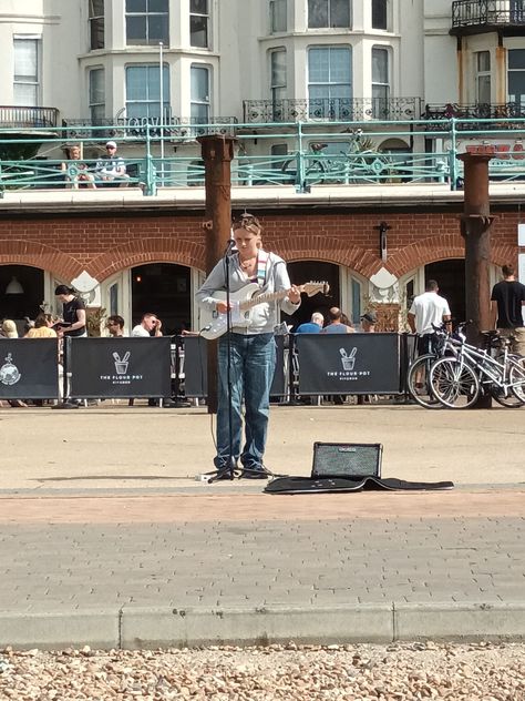 Busking in brighton Busking Aesthetic, By The Sea, New Life, Brighton, The Sea, Basketball Court, Vision Board, Talk Show