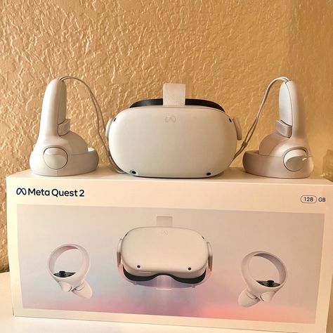 Oculus Quest 2 with Box (Meta) VR Headset 128GB Meta Quest 2, Oculus Quest 2, Oculus Quest, Vr Headset, Headset, Random Stuff, The Social, Fashion Home Decor, Fashion Home