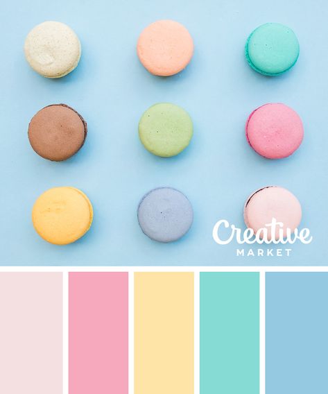 On the Creative Market Blog - 15 Fresh Color Palettes for Spring Visuell Identitet, Colorful Kids Room, Palette Design, Fresh Color Palette, Color Schemes Colour Palettes, Pastel Colour Palette, Fresh Color, Color Palate, Design Seeds